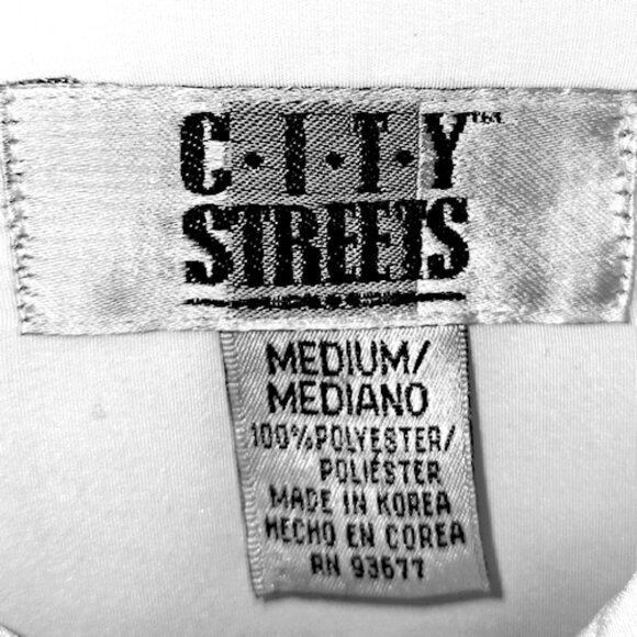 Men's White Nehru Collar 100% Polyester Shirt  Size Medium - Picture 3 of 4